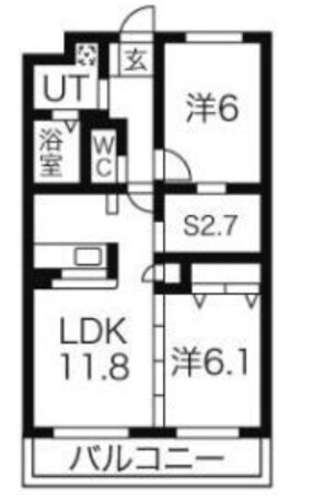 ベルエールＡ棟の物件間取画像